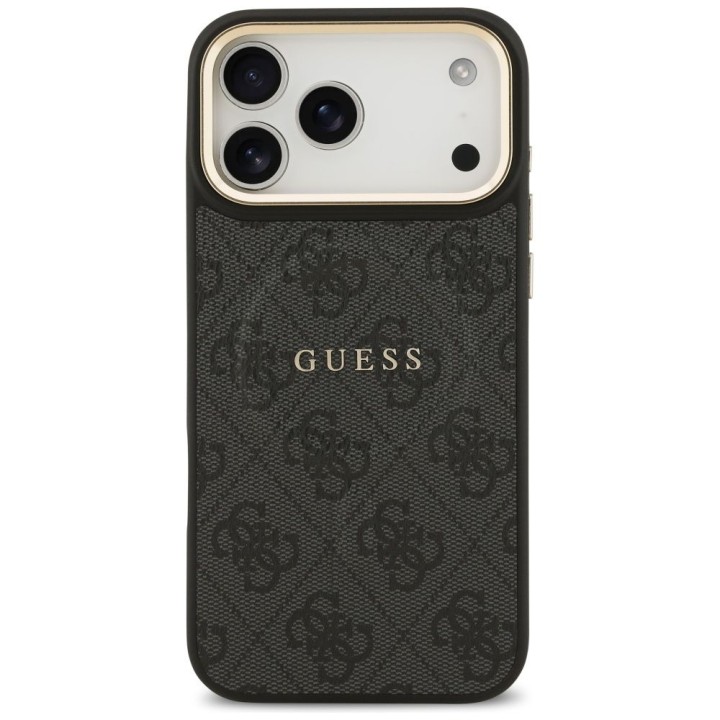 GUESS чехол для IPHONE 17 Pro Max совместимый с MagSafe GUHMP17XP4MSEGCK (PU 4G W/ Classic) черный