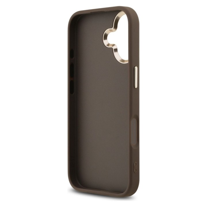 GUESS case for IPHONE 17 GUHCP17S4GMGCBR (PU W/ Big 4G Classic Logo) gold brown