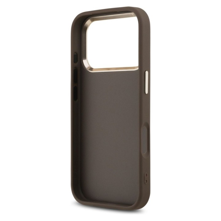 GUESS case for IPHONE 17 Pro Max GUHCP17X4GMGCBR (PU W/ Big 4G Classic Logo) gold brown