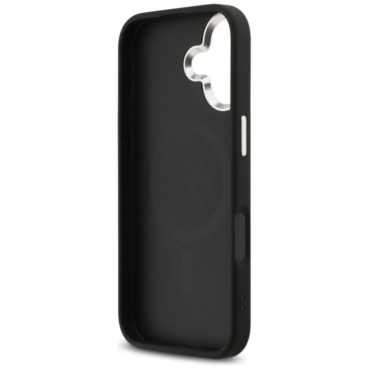 GUESS case for IPHONE 17 compatible with MagSafe GUHMP17SP4TSRCMK (PU 4G W/Triangle Logo SL) black