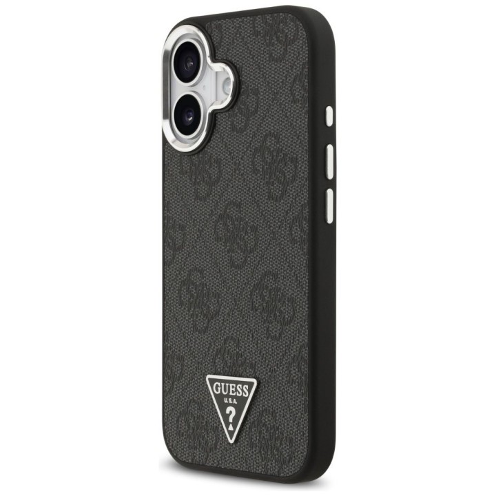 GUESS чохол для IPHONE 17 сумісний з MagSafe GUHMP17SP4TSRCMK (PU 4G W/Triangle Logo SL) чорний