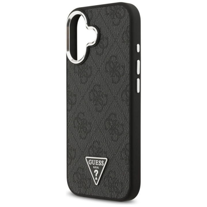 GUESS чехол для IPHONE 17 совместимый с MagSafe GUHMP17SP4TSRCMK (PU 4G W/Triangle Logo SL) черный