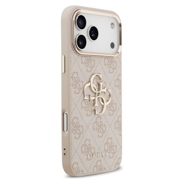 GUESS чохол для IPHONE 17 Pro Max GUHCP17X4GMGCPI (PU W/ Big 4G Classic Logo) золото рожевий