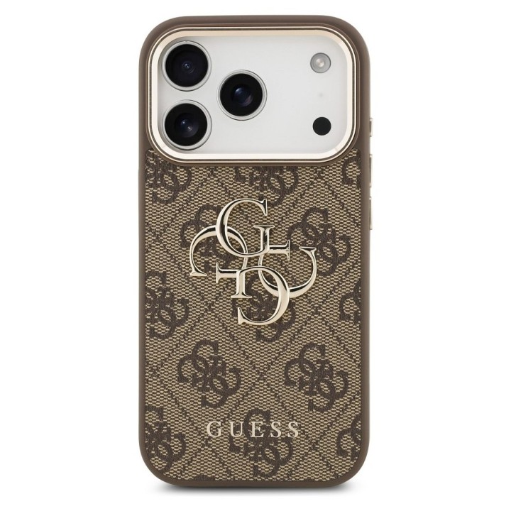 GUESS чохол для IPHONE 17 Pro Max GUHCP17X4GMGCBR (PU W/ Big 4G Classic Logo) золото коричневий