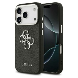 GUESS чохол для IPHONE 17 Pro Max GUHCP17XP4G4SMCK (PU W/ Big 4G Classic Logo) сріблясто-чорний