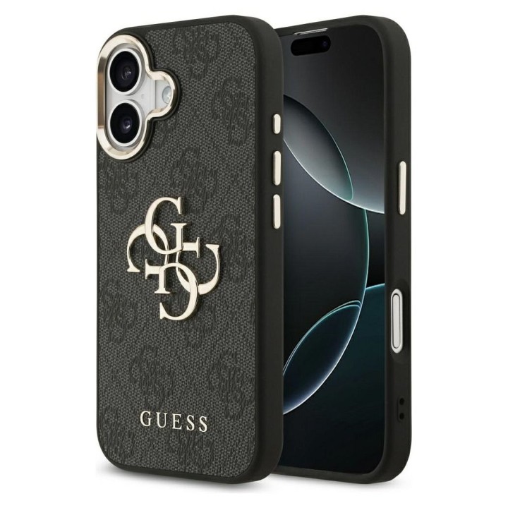 GUESS чехол для IPHONE 17 GUHCP17S4GMGCGR (PU W/ Big 4G Classic Logo) золото черный