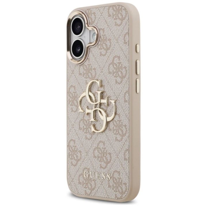 GUESS чехол для IPHONE 17 GUHCP17S4GMGCPI (PU W/ Big 4G Classic Logo) золото розовый