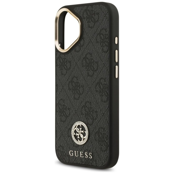 GUESS case for IPHONE 17 compatible with MagSafe GUHMP17SP4GRMDEK (PU W/ 4G Strass Logo) black