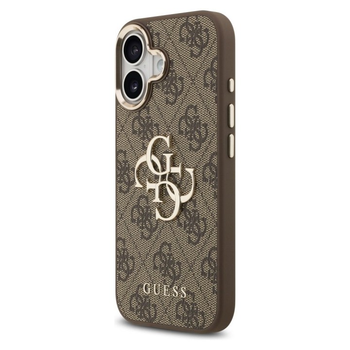 GUESS case for IPHONE 17 GUHCP17S4GMGCBR (PU W/ Big 4G Classic Logo) gold brown