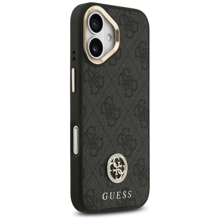 GUESS чохол для IPHONE 17 сумісний з MagSafe GUHMP17SP4GRMDEK (PU W/ 4G Strass Logo) чорний