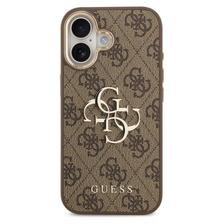 GUESS чохол для IPHONE 17 GUHCP17S4GMGCBR (PU W/ Big 4G Classic Logo) золото коричневий