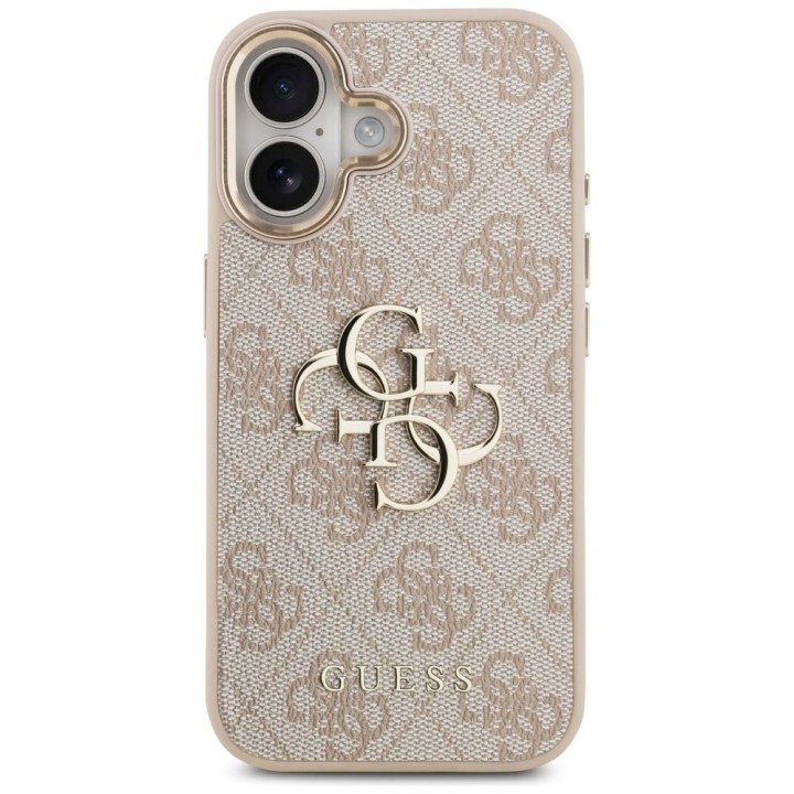 GUESS чехол для IPHONE 17 GUHCP17S4GMGCPI (PU W/ Big 4G Classic Logo) золото розовый