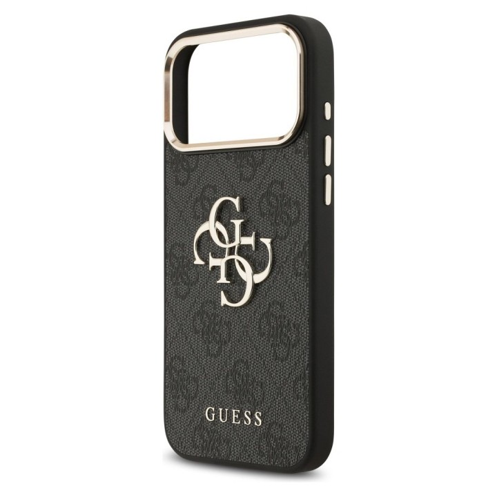 GUESS чехол для IPHONE 17 Pro Max GUHCP17X4GMGCGR (PU W/ Big 4G Classic Logo) золото черный