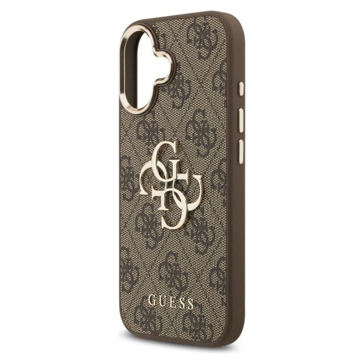 GUESS case for IPHONE 17 GUHCP17S4GMGCBR (PU W/ Big 4G Classic Logo) gold brown