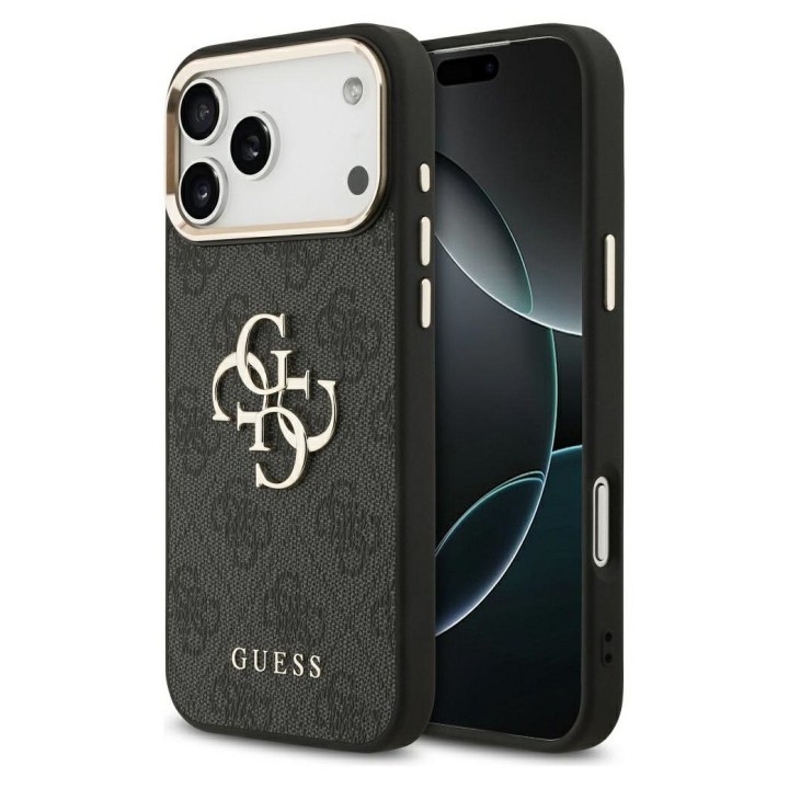 GUESS чохол для IPHONE 17 Pro Max GUHCP17X4GMGCGR (PU W/ Big 4G Classic Logo) золото чорний