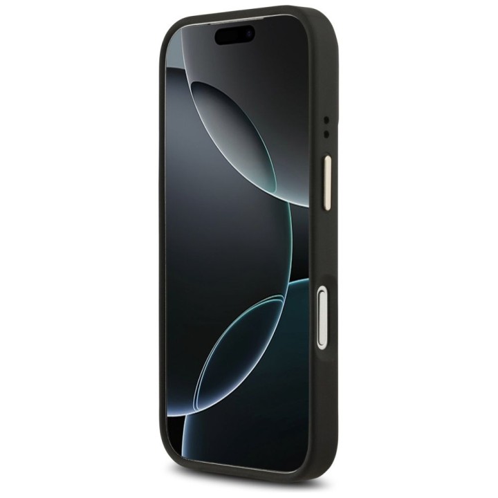 GUESS чохол для IPHONE 17 Pro сумісний з MagSafe GUHMP17LPG4SEMCK (PU W/ 4G Stripe) чорний