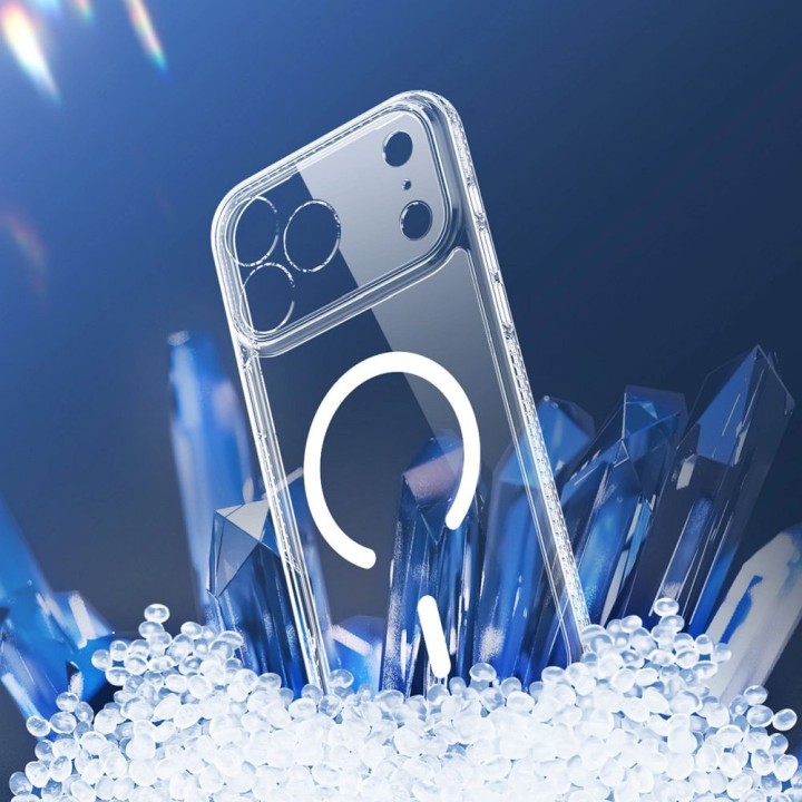 DUX DUCIS чехол CLIN MAG совместимый с MagSafe для IPHONE 17 PRO (Open Ring Version) прозрачный