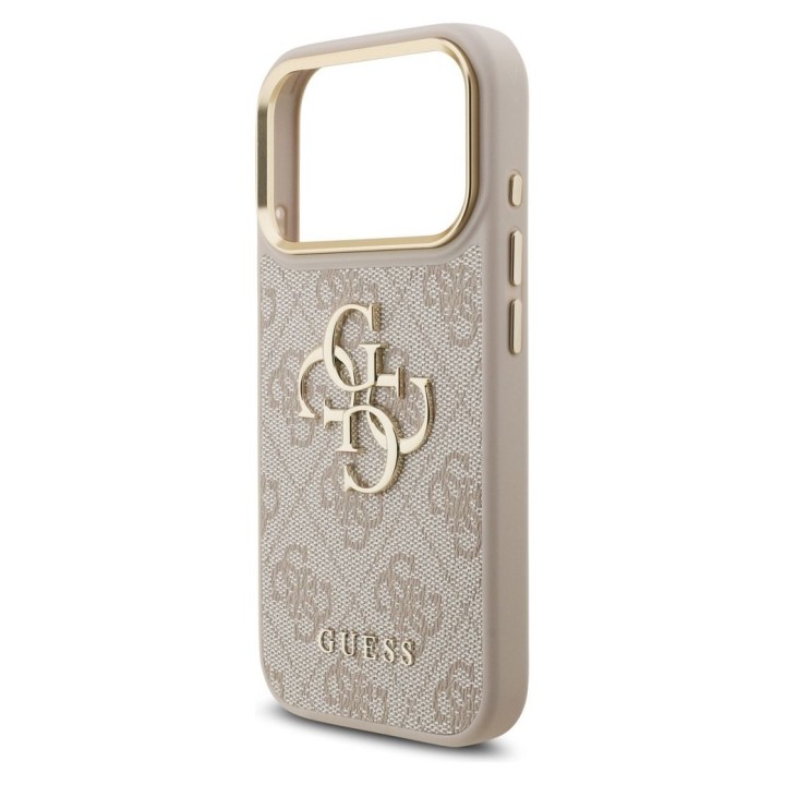 GUESS чохол для IPHONE 17 Pro GUHCP17L4GMGCPI (PU W/ Big 4G Classic Logo) золото рожевий