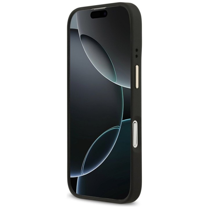 GUESS чохол для IPHONE 17 сумісний з MagSafe GUHMP17SPG4SEMCK (PU W/ 4G Stripe) чорний