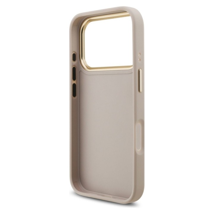 GUESS case for IPHONE 17 Pro GUHCP17L4GMGCPI (PU W/ Big 4G Classic Logo) gold pink