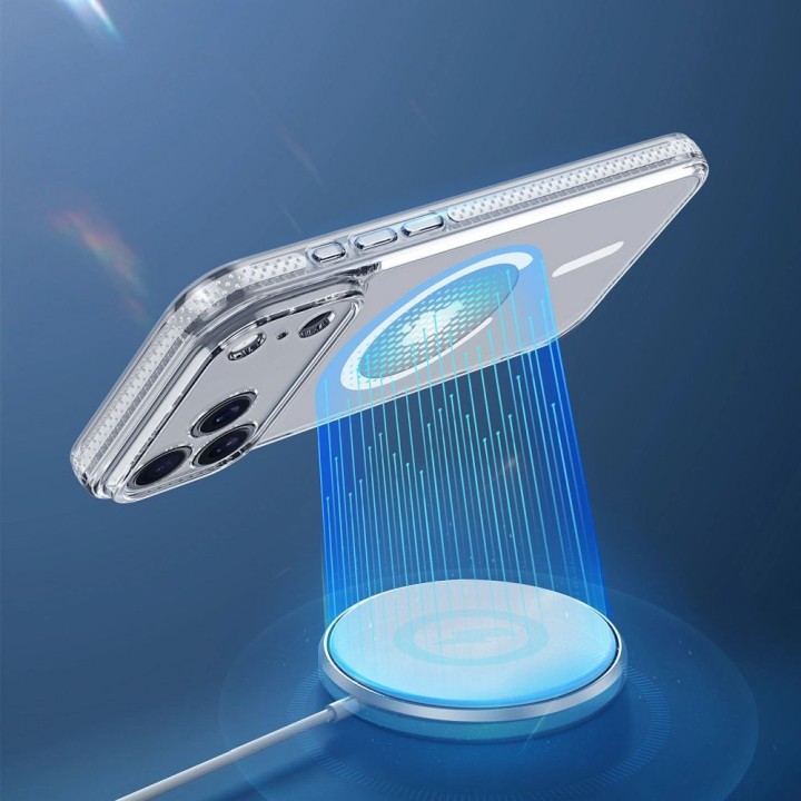 DUX DUCIS чехол CLIN MAG совместимый с MagSafe для IPHONE 17 PRO (Open Ring Version) прозрачный