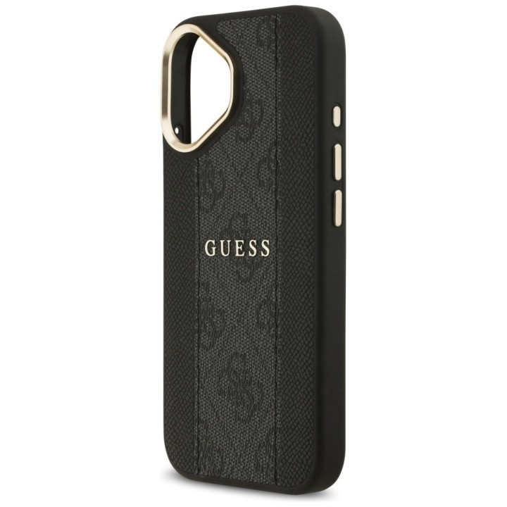 GUESS чохол для IPHONE 17 сумісний з MagSafe GUHMP17SPG4SEMCK (PU W/ 4G Stripe) чорний