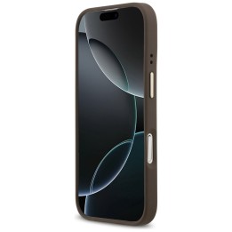 GUESS чехол для IPHONE 17 совместимый с MagSafe GUHMP17SPG4SEMCW (PU W/ 4G Stripe) коричневый