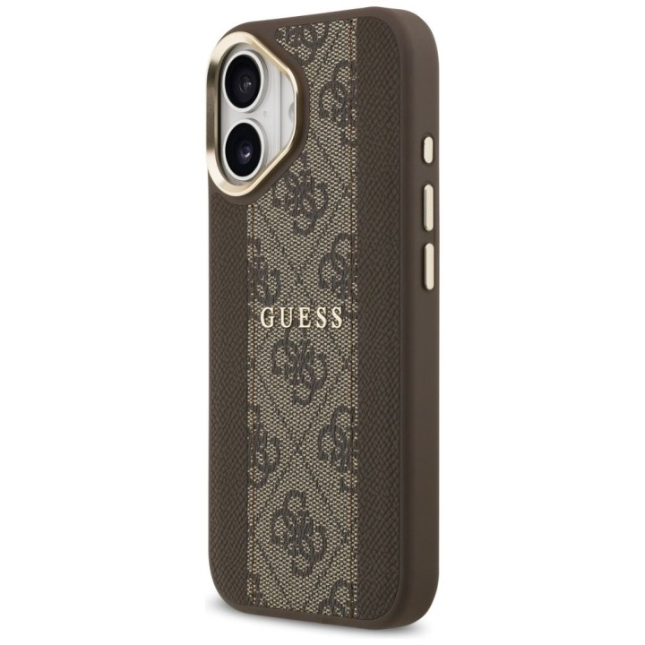 GUESS чохол для IPHONE 17 сумісний з MagSafe GUHMP17SPG4SEMCW (PU W/ 4G Stripe) коричневий