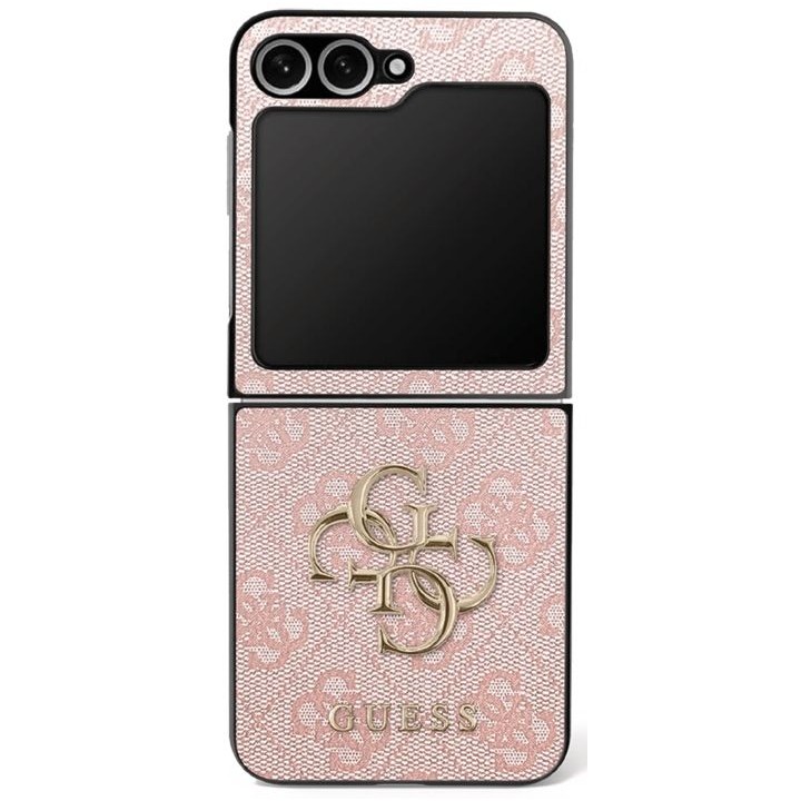 GUESS чехол для SAMSUNG Z FLIP7 GUHCZF74GMGPI (PU Leather 4G Metal Logo) розовый