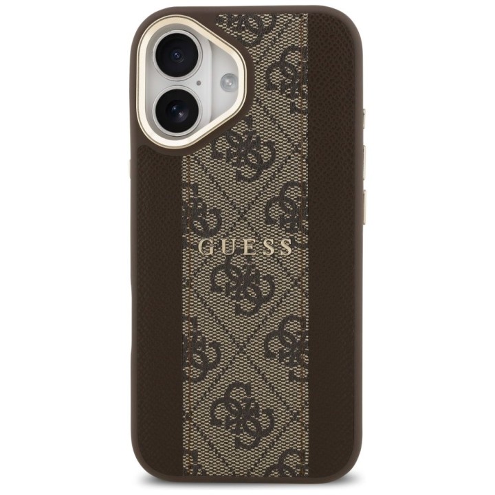 GUESS чохол для IPHONE 17 сумісний з MagSafe GUHMP17SPG4SEMCW (PU W/ 4G Stripe) коричневий