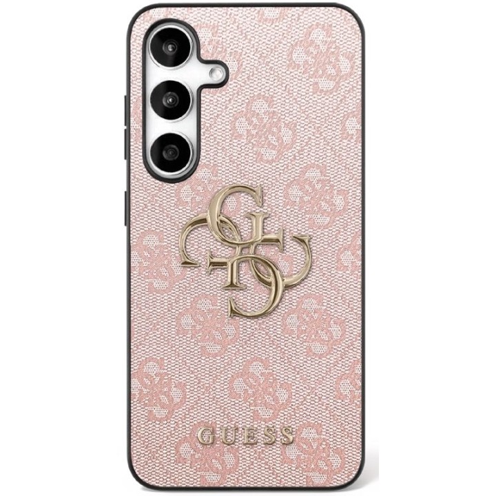 GUESS чохол для SAMSUNG S25 FE GUHCS25FE4GMGPI (PU Leather 4G Metal Logo) рожевий