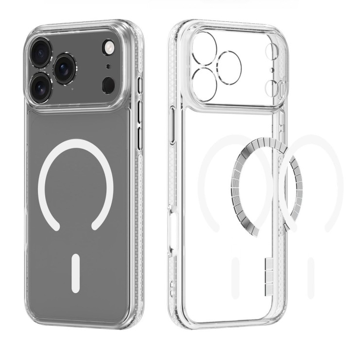 DUX DUCIS чехол CLIN MAG совместимый с MagSafe для IPHONE 17 PRO (Open Ring Version) прозрачный