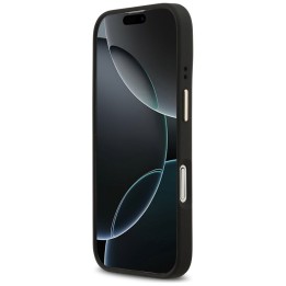 GUESS case for IPHONE 17 compatible with MagSafe GUHMP17SPSAMSECK (PU W/ Peony Hot Stamp) black