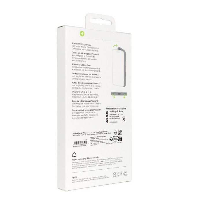 iPhone 17 Silicone Case with MagSafe - Neon жовтий 0INT