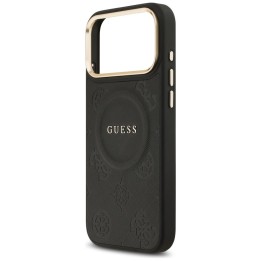 GUESS чохол для IPHONE 17 Pro Max сумісний з MagSafe GUHMP17XPSAMSECK (PU W/ Peony Hot Stamp) чорний