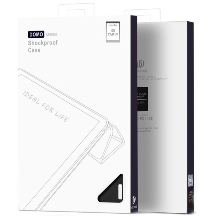 DUX DUCIS case DOMO foldable with a stylus compartment for SAMSUNG Tab S9 black