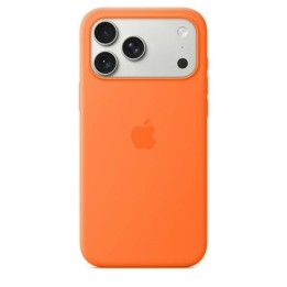 iPhone 17 Pro Max Silicone Case with MagSafe – оранжевый 0INT
