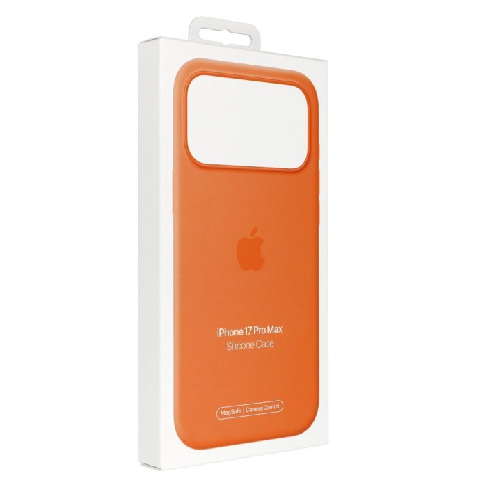 iPhone 17 Pro Max Silicone Case with MagSafe – оранжевый 0INT