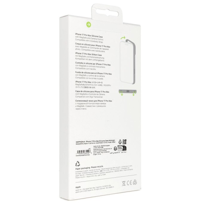 iPhone 17 Pro Max Silicone Case with MagSafe – Midnight 0INT