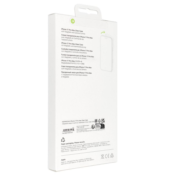 iPhone 17 Pro Max Clear Case with MagSafe 0INT