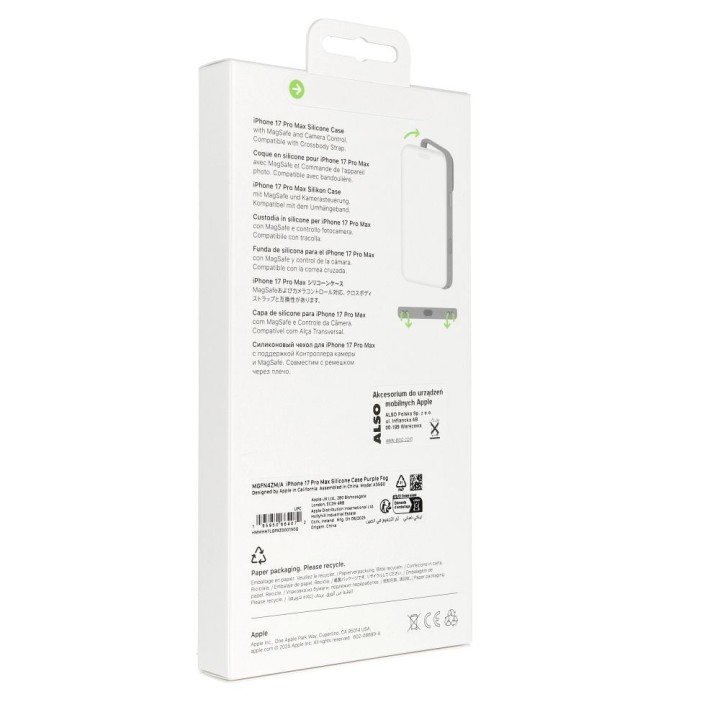 iPhone 17 Pro Max Silicone Case with MagSafe – Purple Fog 0INT