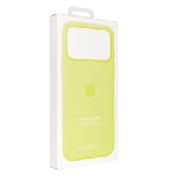 iPhone 17 Pro Max Silicone Case with MagSafe – Neon yellow 0INT