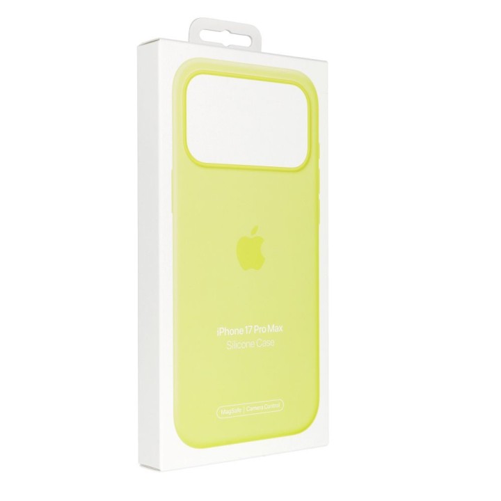 iPhone 17 Pro Max Silicone Case with MagSafe – Neon yellow 0INT