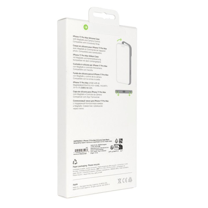 iPhone 17 Pro Max Silicone Case with MagSafe – черный 0INT