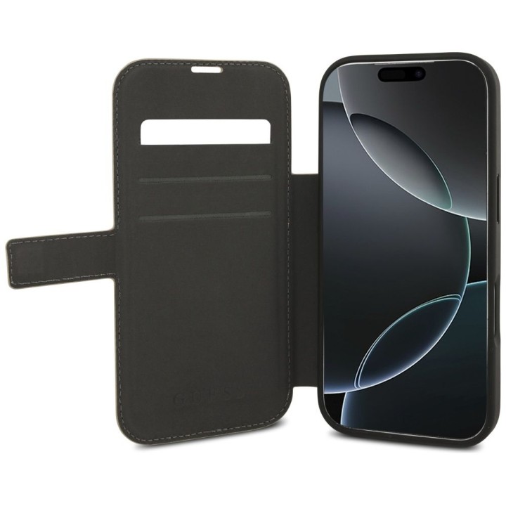 GUESS чохол для IPHONE 17 Pro GUBKP17L4GMGPI (PU 4G Metal Logo) рожевий