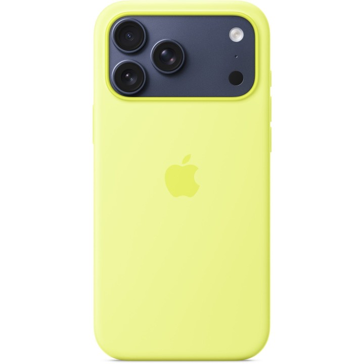 iPhone 17 Pro Max Silicone Case with MagSafe – Neon желтый 0INT