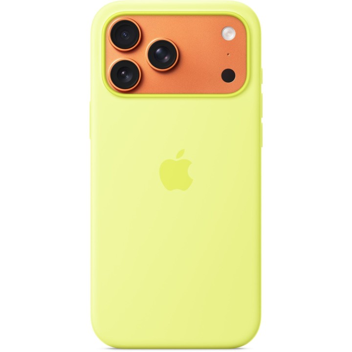 iPhone 17 Pro Max Silicone Case with MagSafe – Neon yellow 0INT