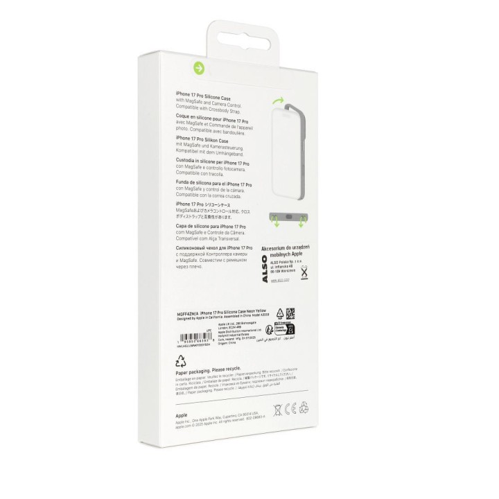 iPhone 17 Pro Silicone Case with MagSafe – Neon желтый 0INT