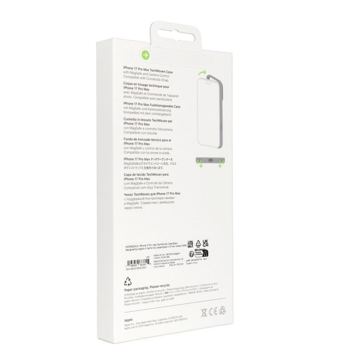 iPhone 17 Pro Max TechWoven Case with MagSafe - чорний 0INT