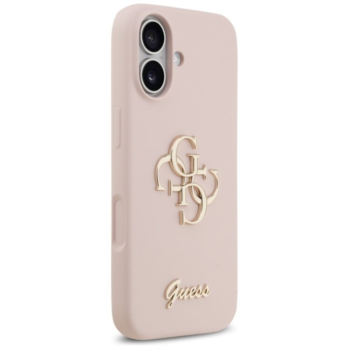 GUESS чохол для IPHONE 17 GUHCP17SSC4GSMP (Silicone W/ Big 4G Script) рожевий